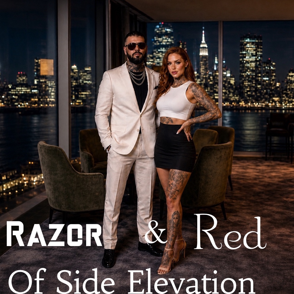 Razor and Red of Side Elevation